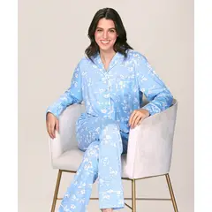 LADY GENNY - Pijama Estampada Abotonada