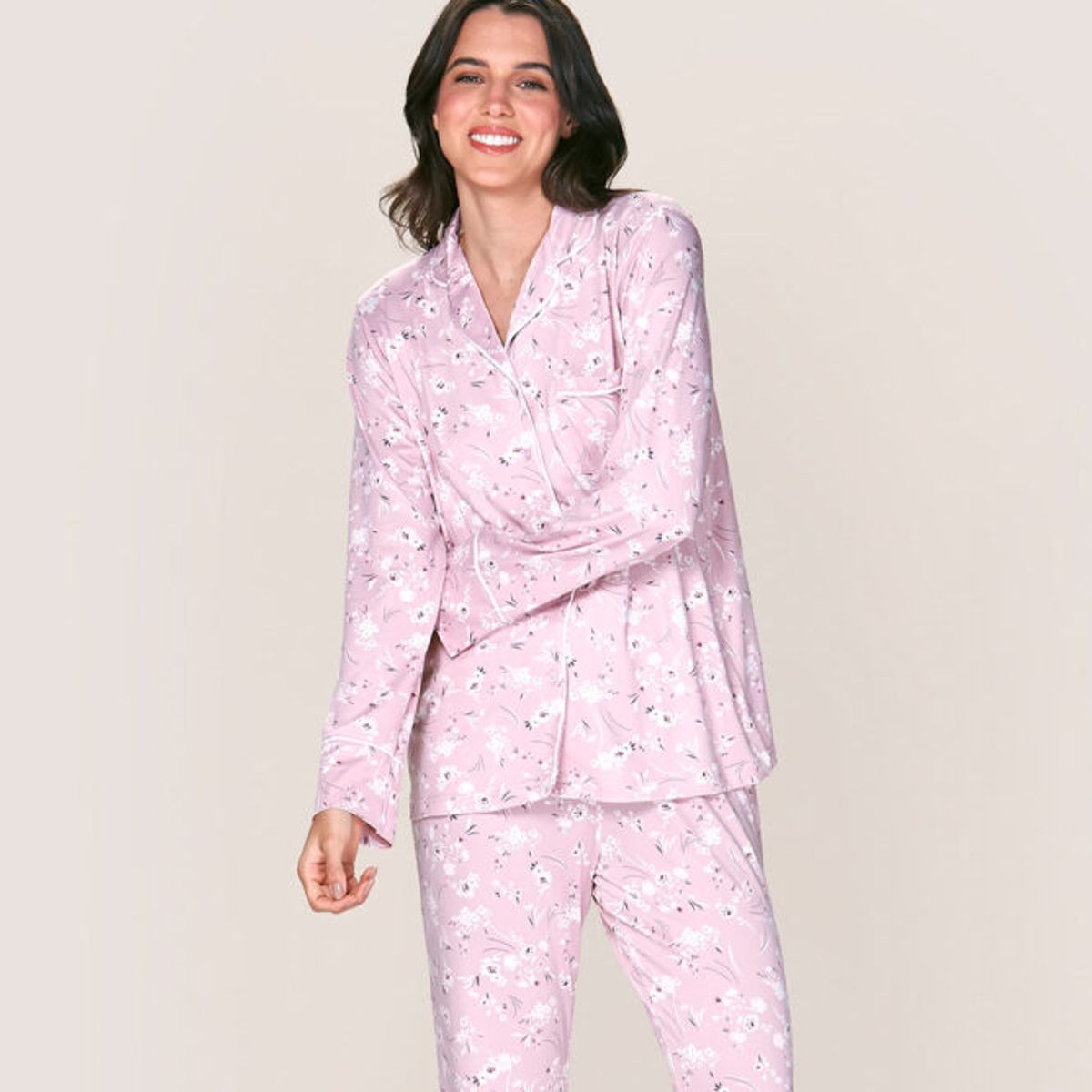 LADY GENNY - Pijama Estampada Abotonada