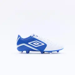 UMBRO - Zapatilla Fútbol Classico XII FG Niños Blanco/Azul