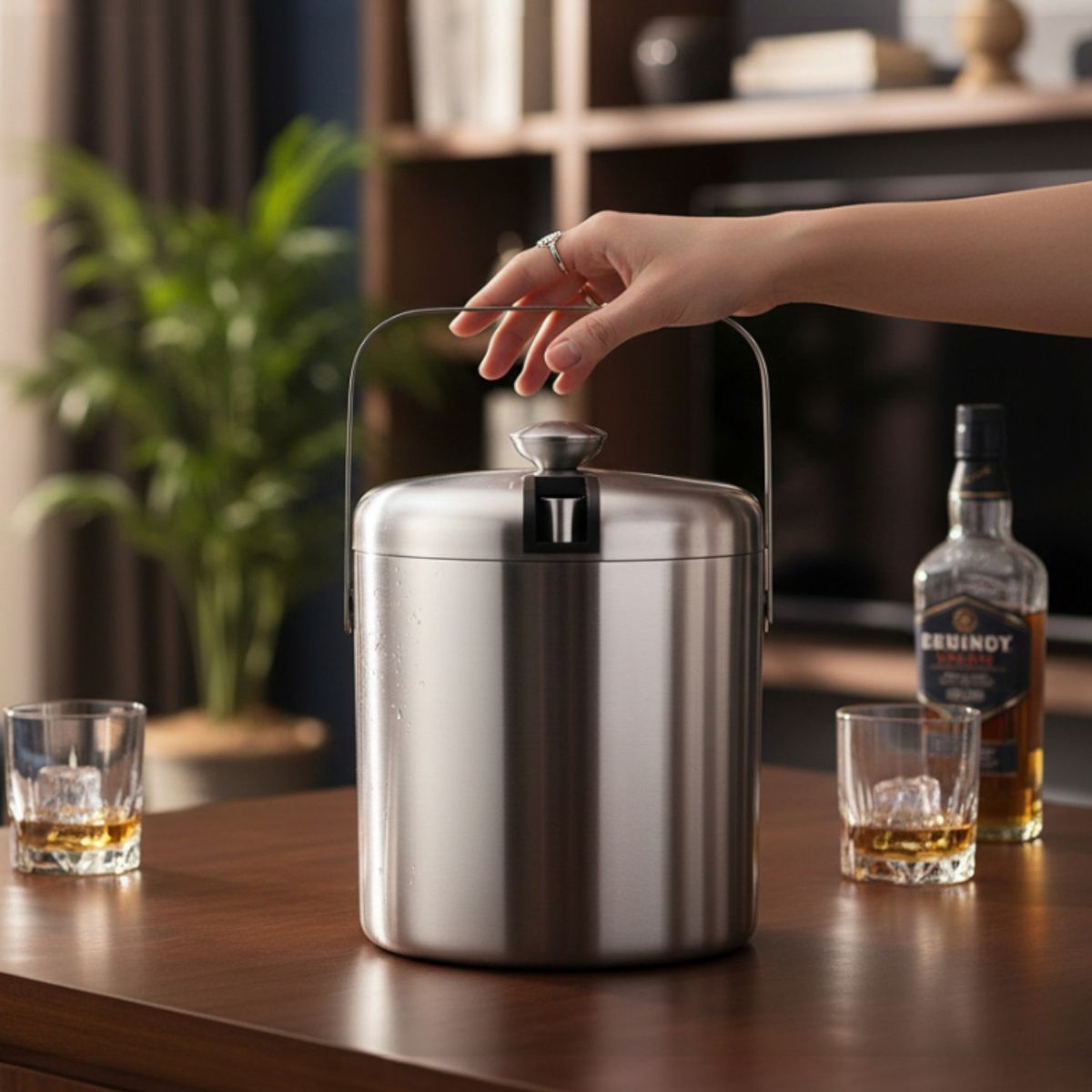 HIELERA ACERO INOXIDABLE TERMICA TAPA CON PINZAS, 3000 ML, marca IREGUA - Foto Principal