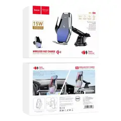 HOCO - Soporte De Auto Carga Inalámbrica 15w Porta Celular S14
