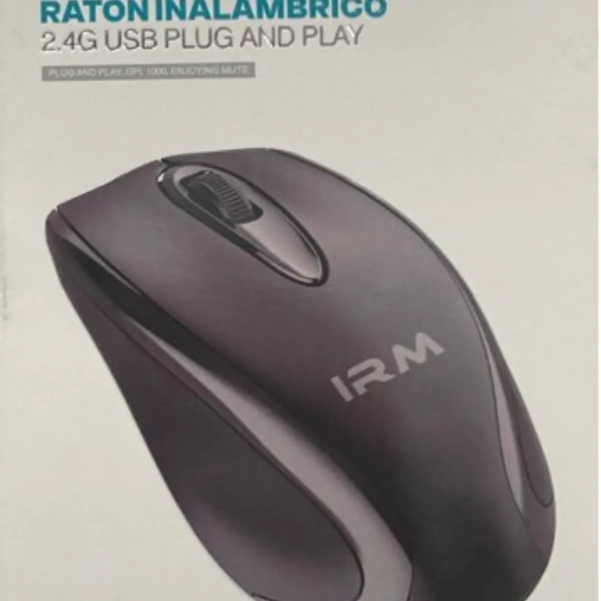 IRM - Mouse Ratón Inalámbrico 24g Usb Plug And Play Negro