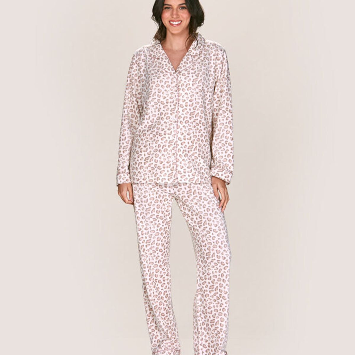 LADY GENNY - Pijama Micropolar Abotonada