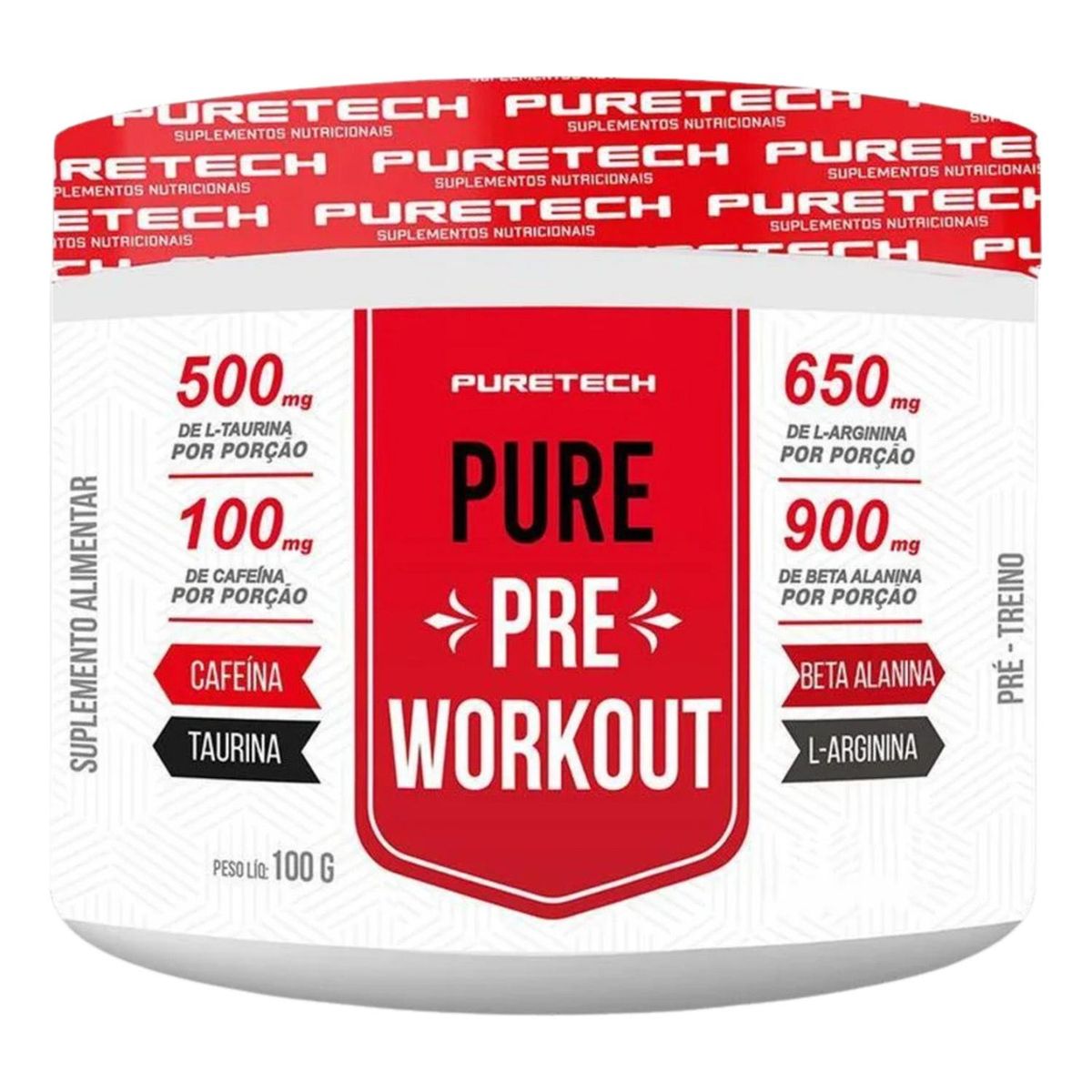 GENERICO - Puretech Pure Pre Workout - 100 Grs - Blanco