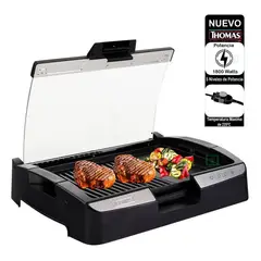 THOMAS - Parrilla Eléctrica Con Tapa Vidrio 1800W TH-224