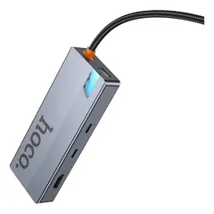 HOCO - Adaptador Hub Usb-c 8 En 1 Hb52 Hdmi 4k Rj45 Sd/tf Usb Y C