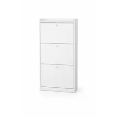 SPACE HOME - Mueble Organizador Zapatero Velux 18 Pares Blanco con Sistema Abatible 114×60×24