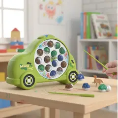 GENERICO - Juego De Pesca Milagrosa Dinosaurios Forma De Auto Juguete