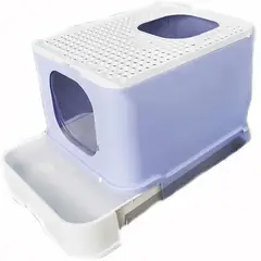 HOOPET - Arenero Anti-derrame Para Gatos Con Cajón Y Pala