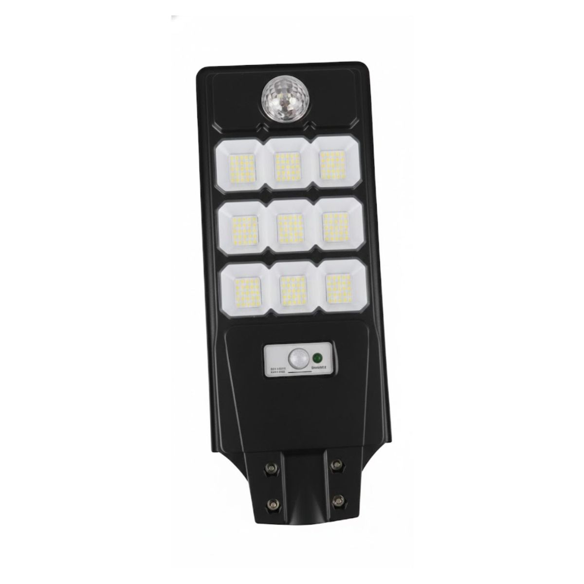 GENERICO - Foco Solar Led Iluminacion Potencia Exterior 1000w Poste Negro