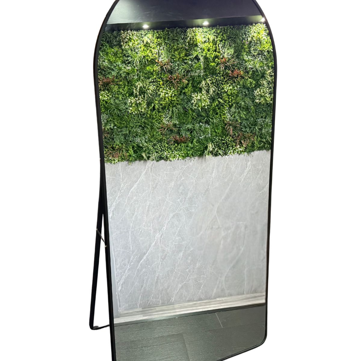 GENERICO - Espejo Cuerpo Entero Pedestal Negro 70x150cm