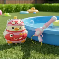 GENERICO - Pistola De Agua Mochila Pato Rosa Para Niños