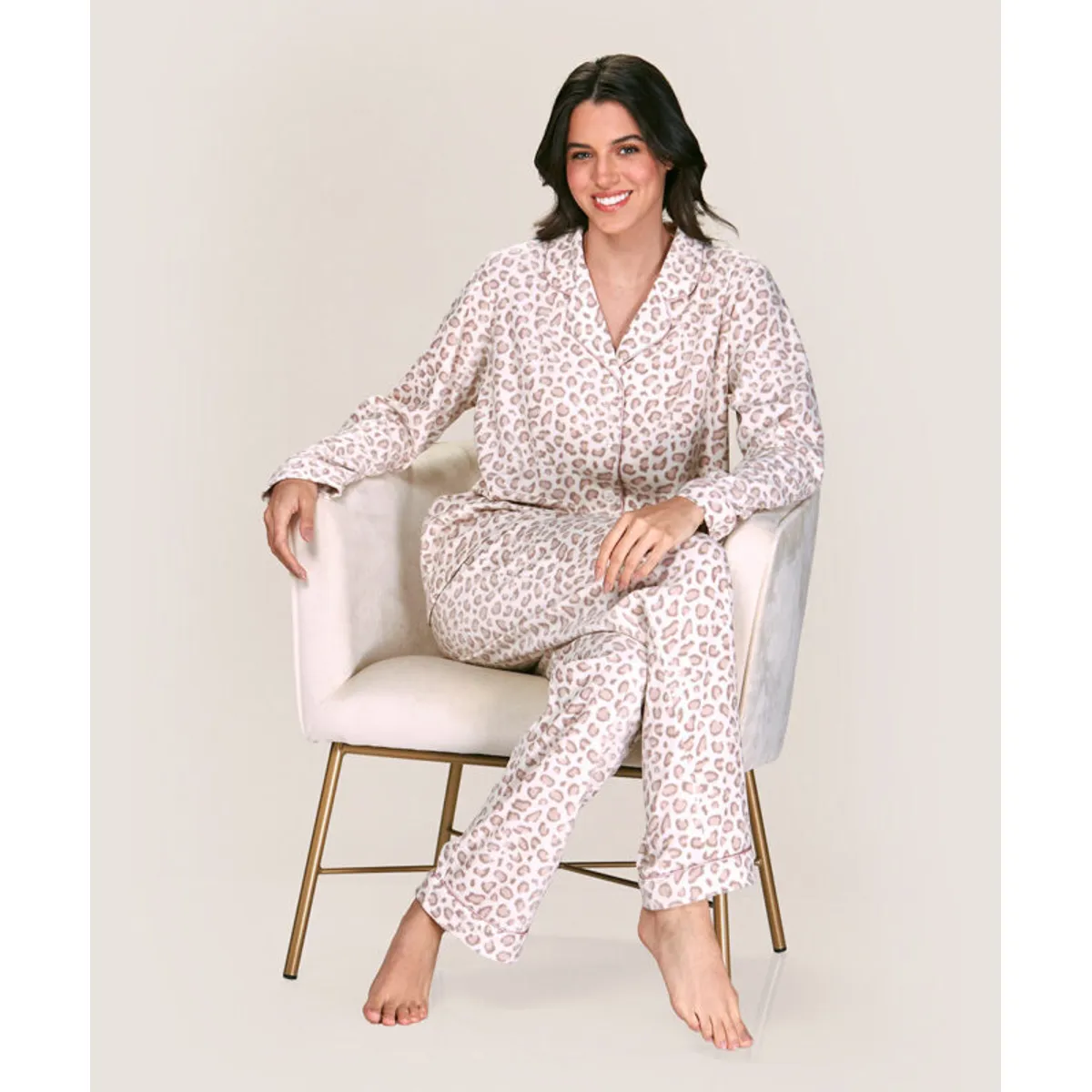 LADY GENNY - Pijama Micropolar Abotonada