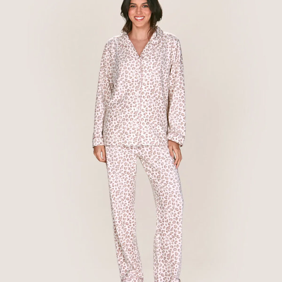 LADY GENNY - Pijama Micropolar Abotonada