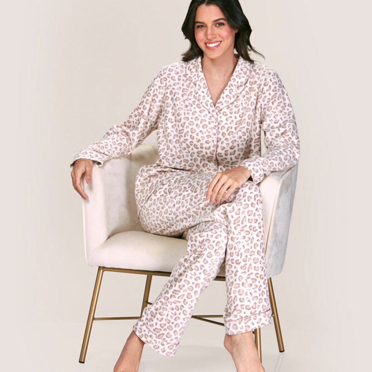 LADY GENNY - Pijama Micropolar Abotonada