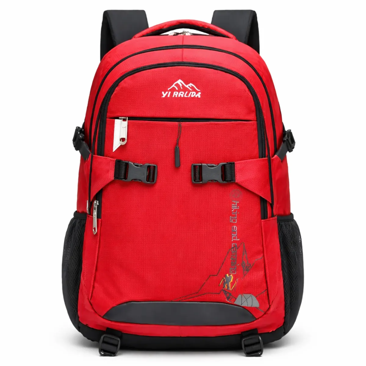 GENERICO - Mochila Outdoor 55L Impermeable Viaje Trekking Urbana Rojo