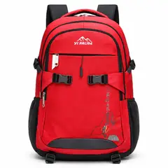 GENERICO - Mochila Outdoor 55L Impermeable Viaje Trekking Urbana Rojo