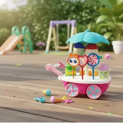 GENERICO - Carrito De Helados Y Dulces De Juguete Infantil Con Accesorios