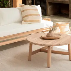 AMOBLE - Mesa De Centro Atilio Natural Ch 80 Amoblé