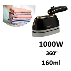 GENERICO - Mini Plancha A Vapor De Viaje 160ml 2en1 1000w Raf R1142g