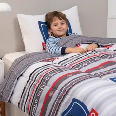 MASHINI - Plumón Colo Colo Vencedores Reversible 1,5 Plazas + Funda Almohada