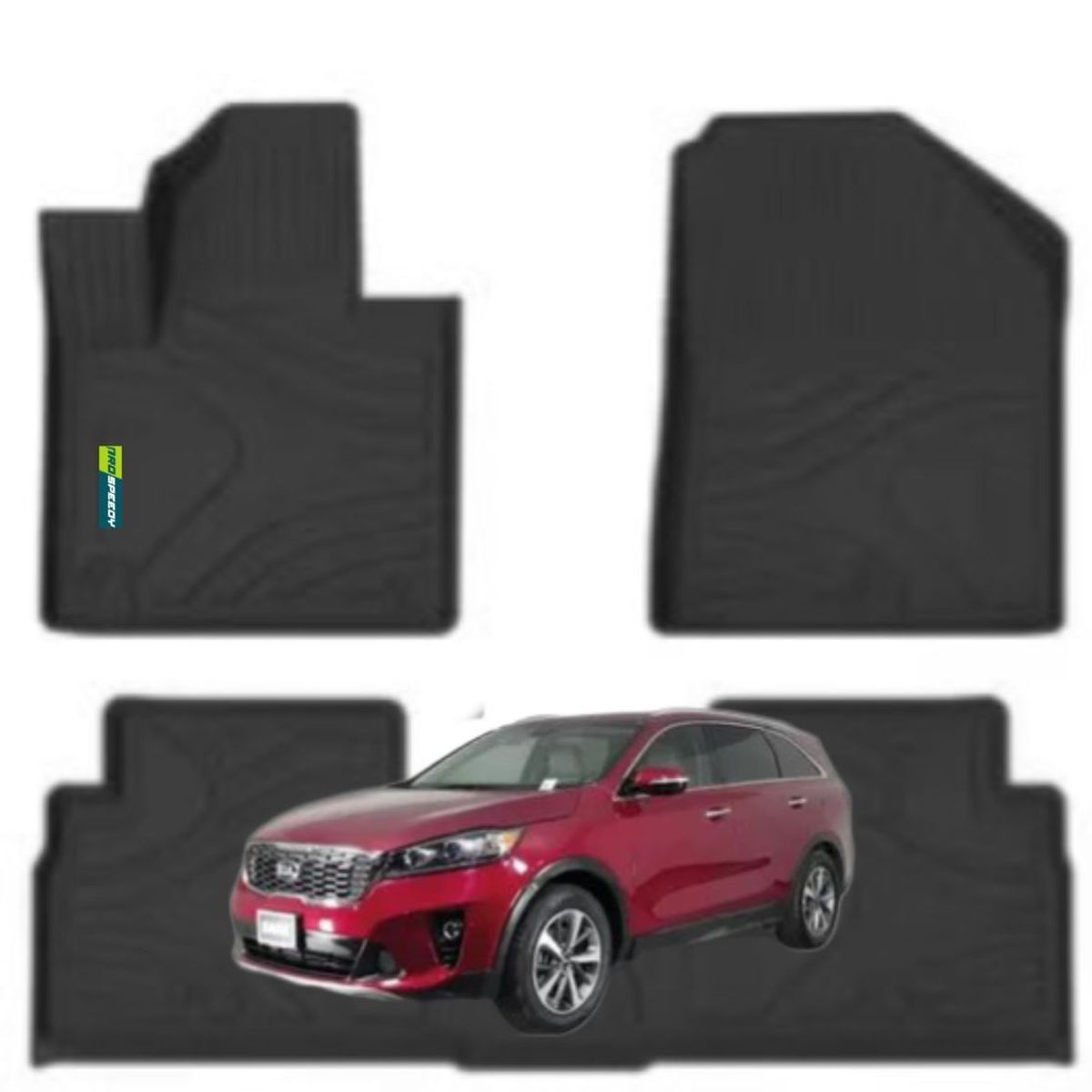 GENERICO - PISOS CALCE PERFECTO PROSPEEDY KIA SORENTO 2016-2020 3PIEZAS