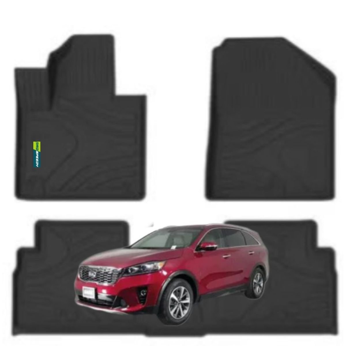 GENERICO - PISOS CALCE PERFECTO PROSPEEDY KIA SORENTO 2016-2020 3PIEZAS