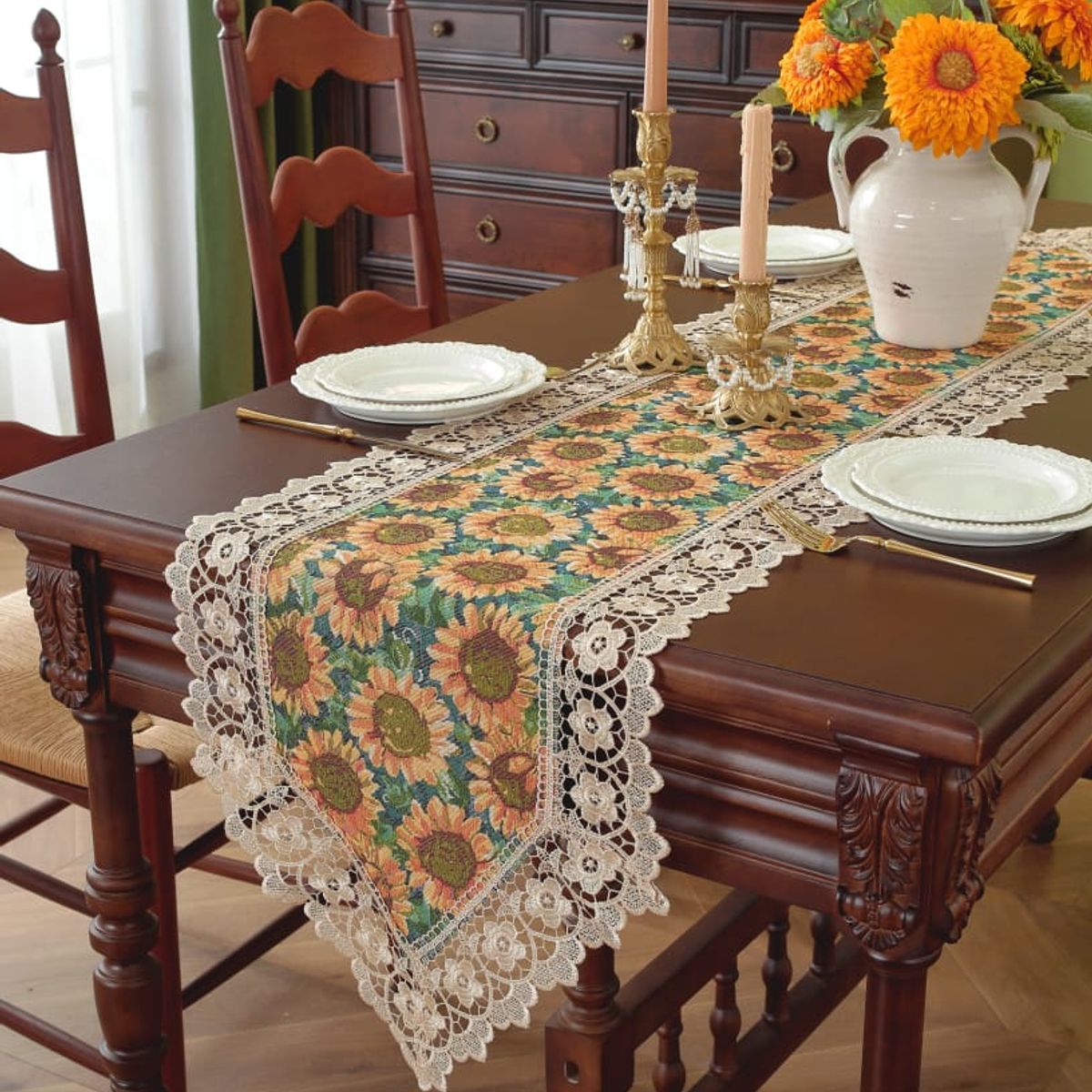 GENERICO - Camino de mesa  estilo boho 40x180cm