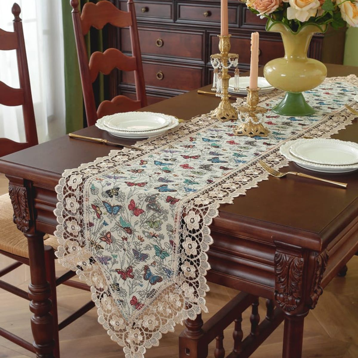 GENERICO - Camino de mesa  estilo boho 40x180cm