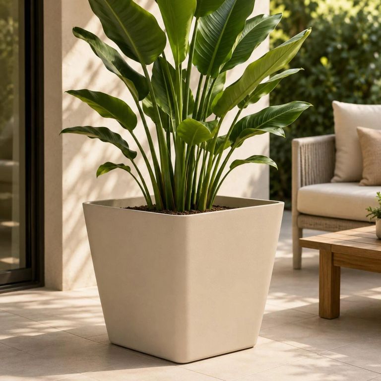 Macetero Nordico Beige L 40 cm 40 x 24 x 30