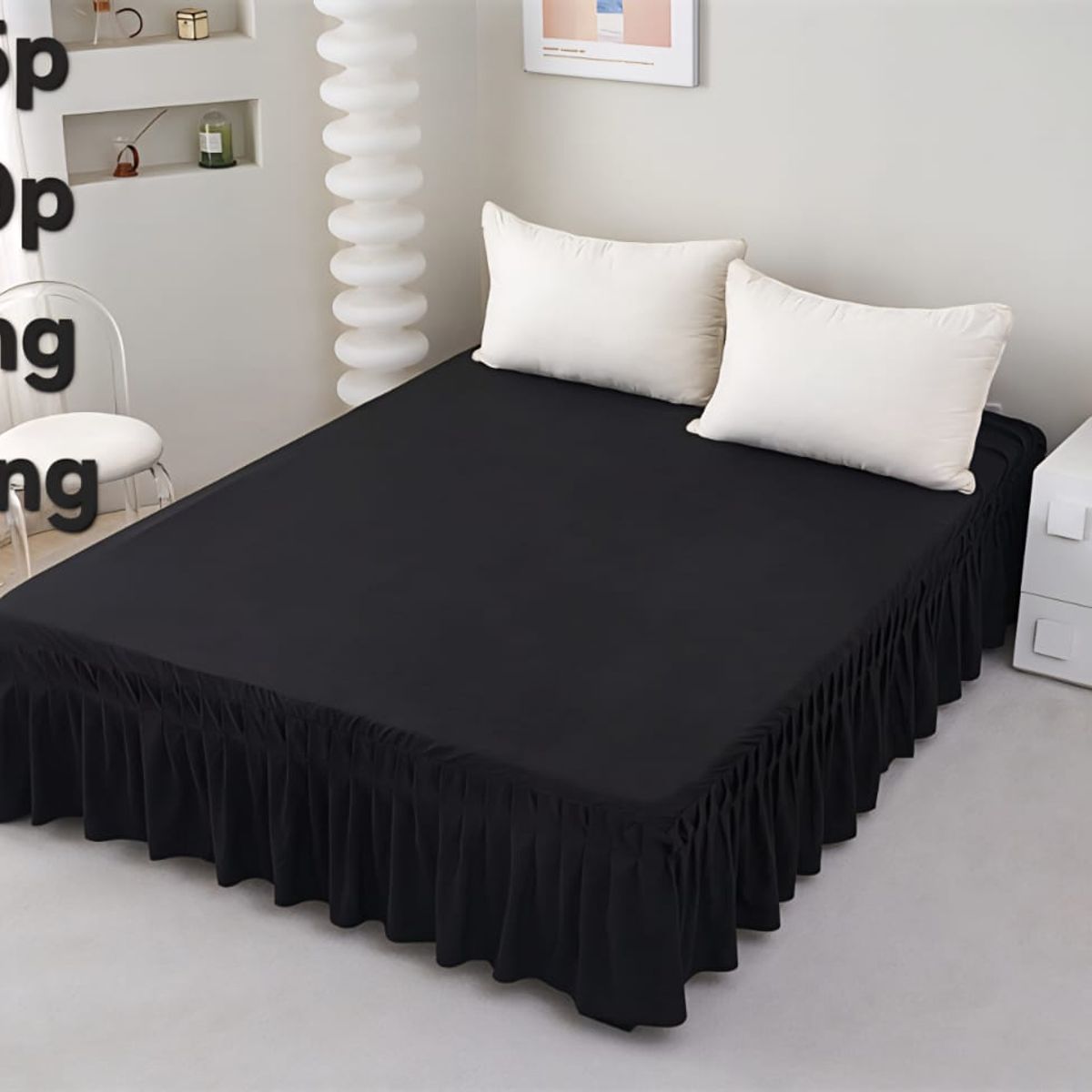 GENERICO - Faldones para cama king 25p