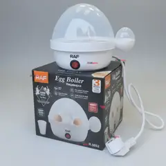 RAF - Máquina Hervidor Cocedor Huevos Vapor Eléctrico 350w Color Blanco