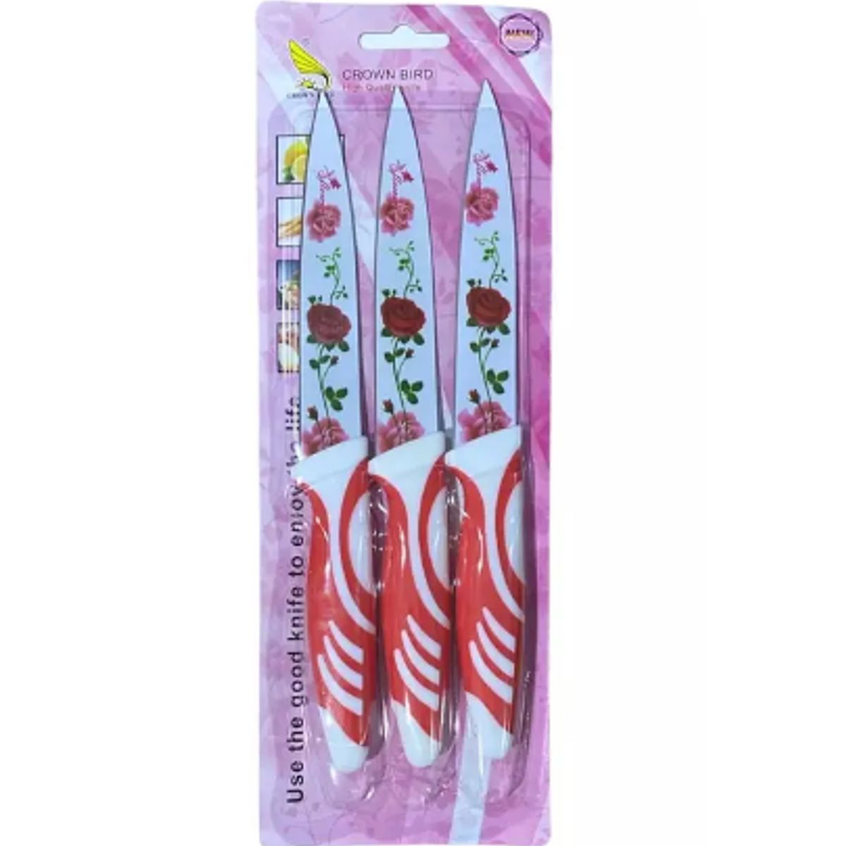 GENERICO - Set 3 Cuchillos Juego Cuchillos Cocina