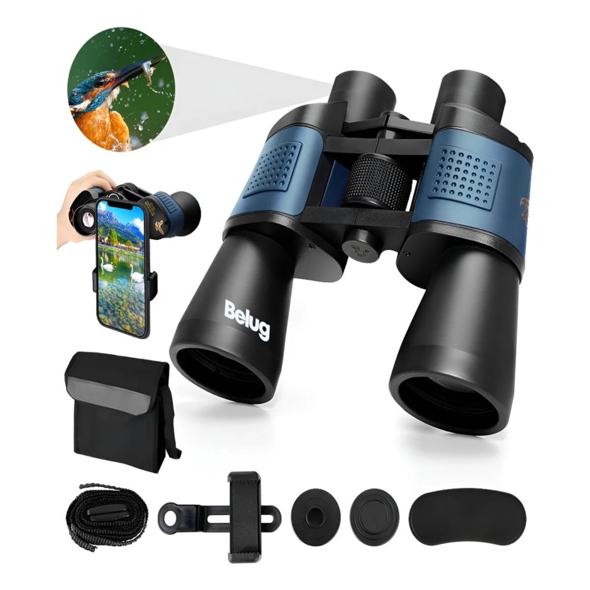 GENERICO - Binoculares Telescópicos Hd Profesionales De Alta calidad 80x80 3000m BELUG