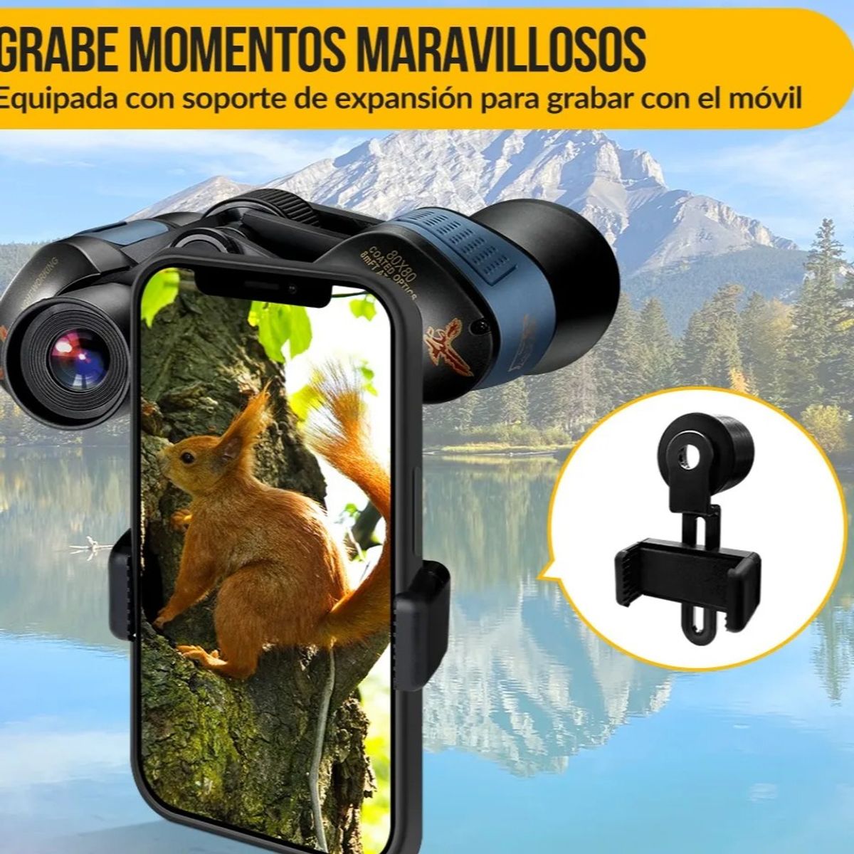 GENERICO - Binoculares Telescópicos Hd Profesionales De Alta calidad 80x80 3000m BELUG