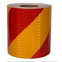 GENERICO - Cinta Reflectante De Seguridad A Rayas 5cm X 5metros