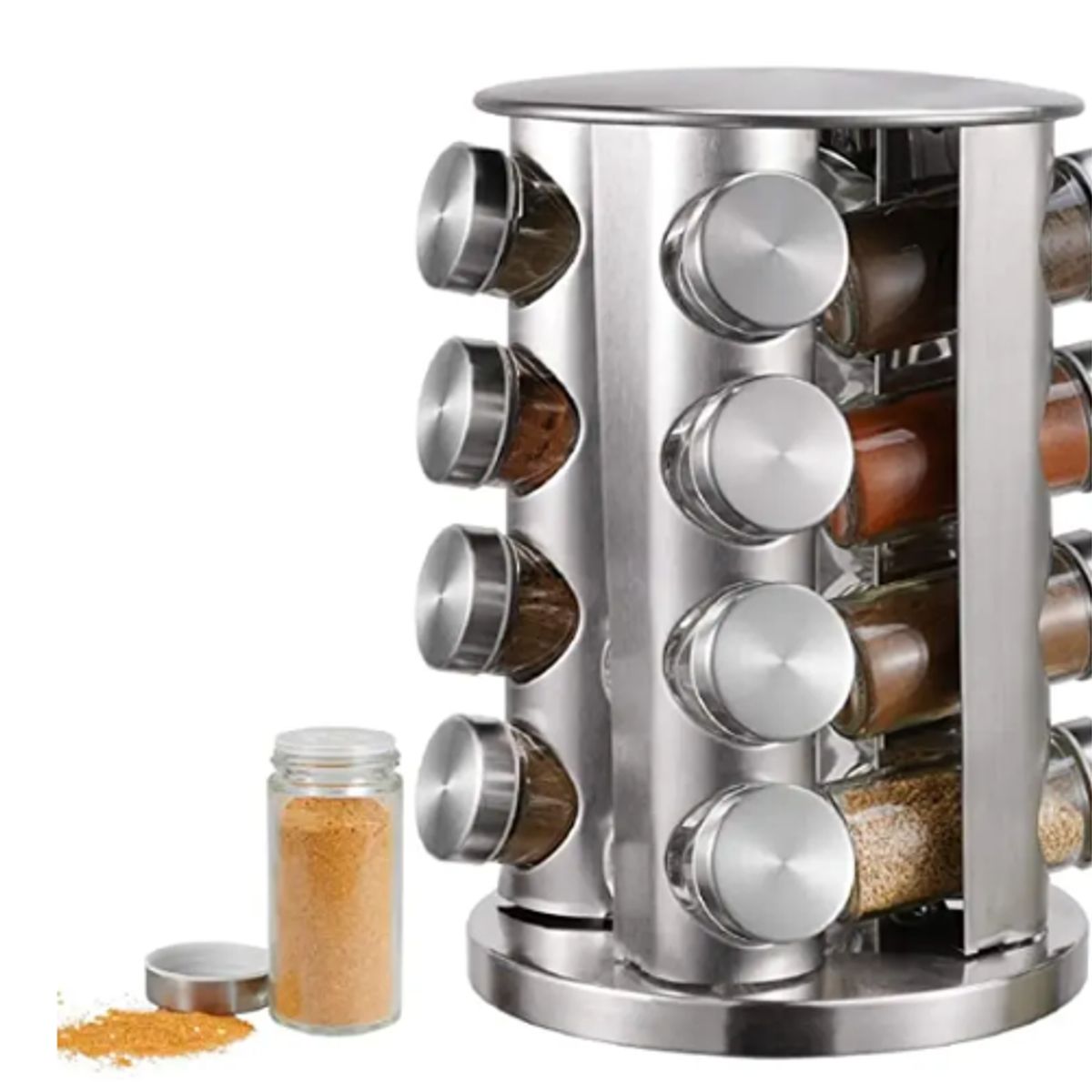 GENERICO - Set Condimentero Especiero Giratorio Cocina 16 Pcs