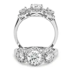 BOOMZAIR - Anillo de compromiso HALO TRINITY