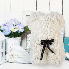 MOVI - OSO PELATOS DE ROSAS SAN VALENTIN BLANCO