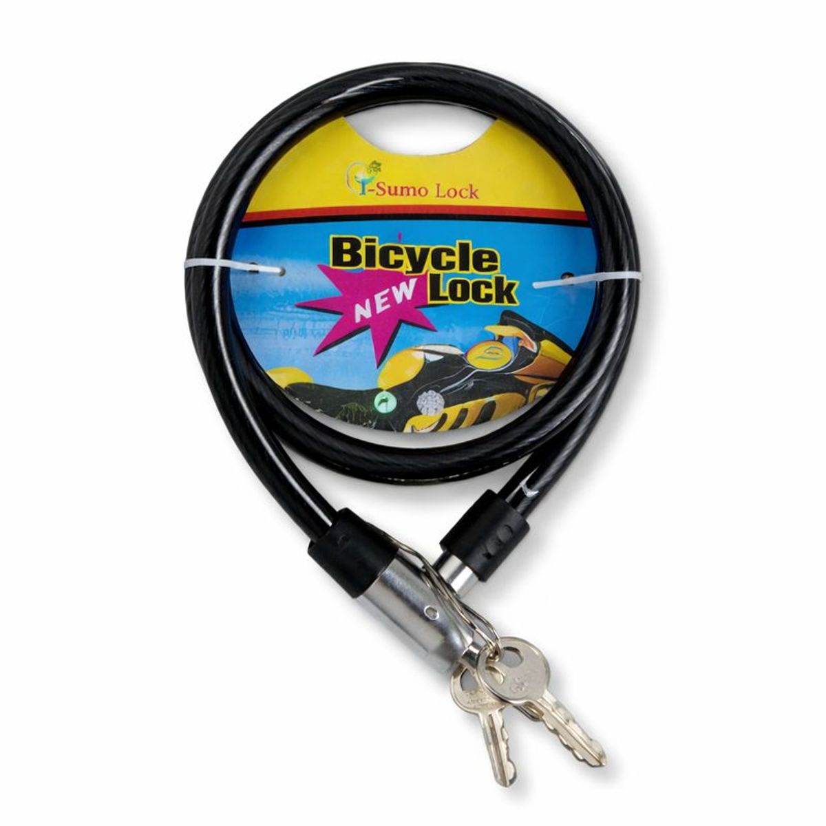 Candado Bicicleta Cable Seguridad Llaves Portatil Pro Extra, marca GENERICO - Foto Principal