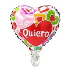 GENERICO - Globo Metalico 10 Te Quiero 50 Unidades
