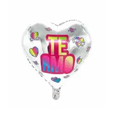 GENERICO - Globo Metalico 18 Te Amo Funky 50 Unidades