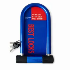 GENERICO - Candado Bicicleta Tipo U Seguridad Llaves Reforzado Pro