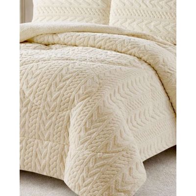 Imagen 2 del producto CUBRECAMA CON CHIPORRO ELEGANTE PARA INVIERNO KING DISEÑO 2026