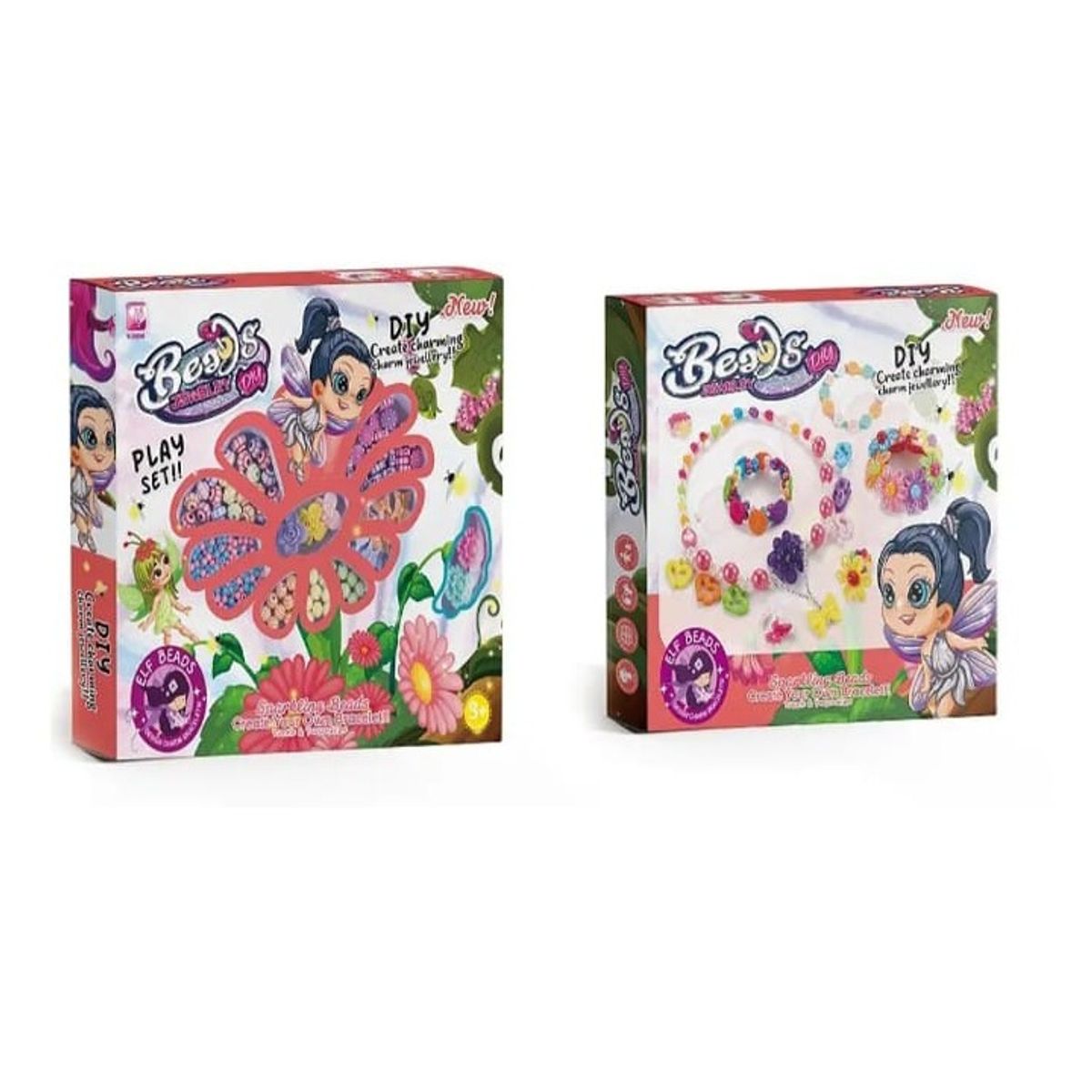 GENERICO - Caja belleza accesorios para hacer pulsera niña