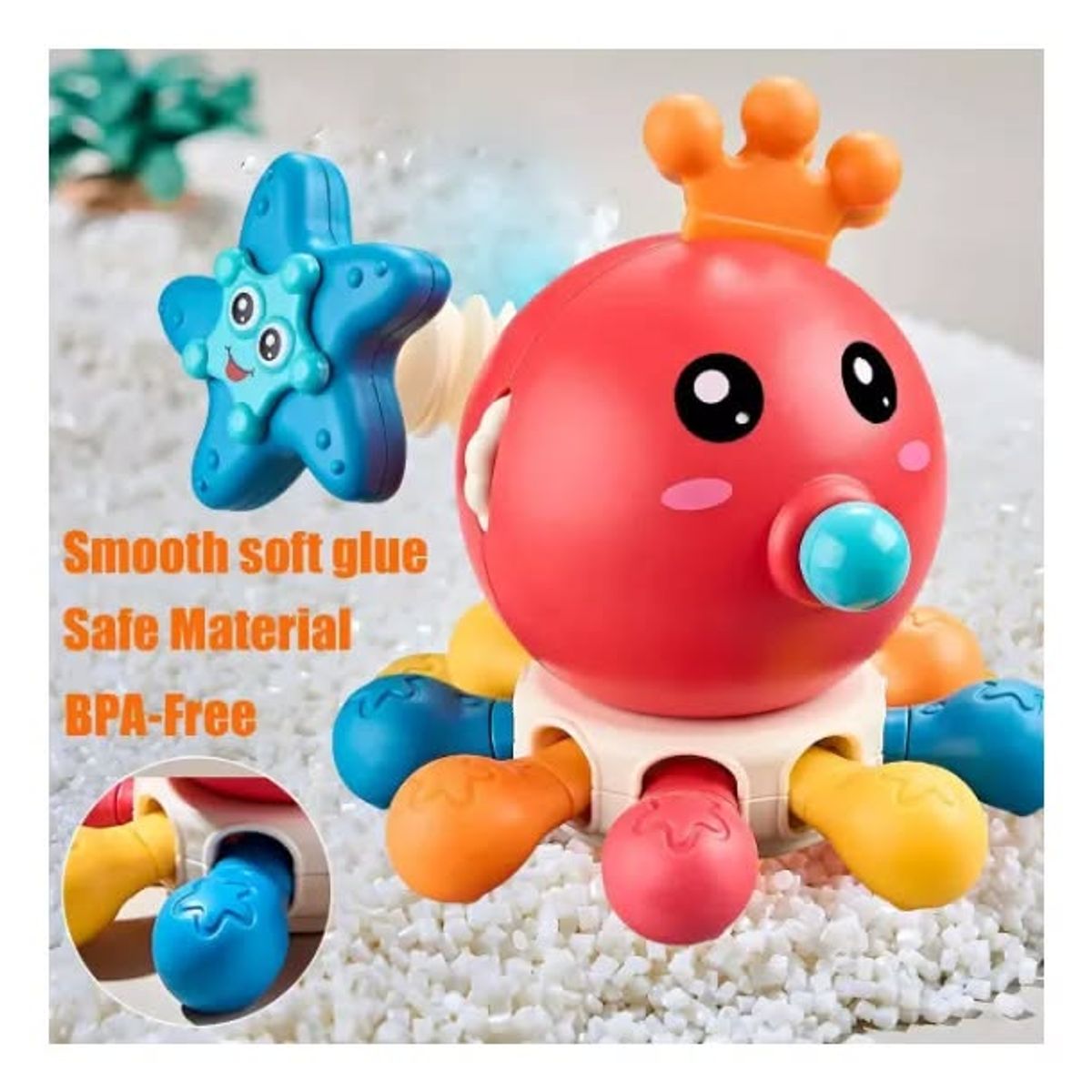 GENERICO - Juguete educativo pulpo 10 en 1 18x12cm