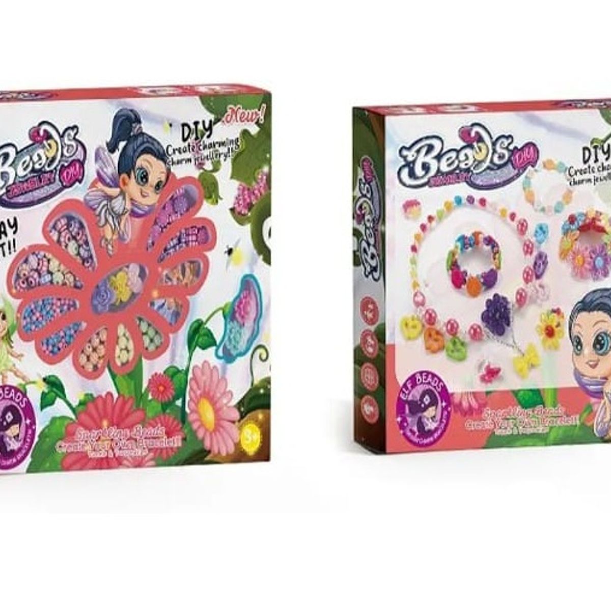 GENERICO - Caja belleza accesorios para hacer pulsera niña
