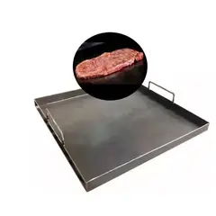 GENERICO - Plancha Churrasquera Hierro Fundido Cocina Parrilla 40x50
