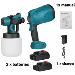 MOVI - Pistola de pintar inalámbrica recargable + 2 baterías