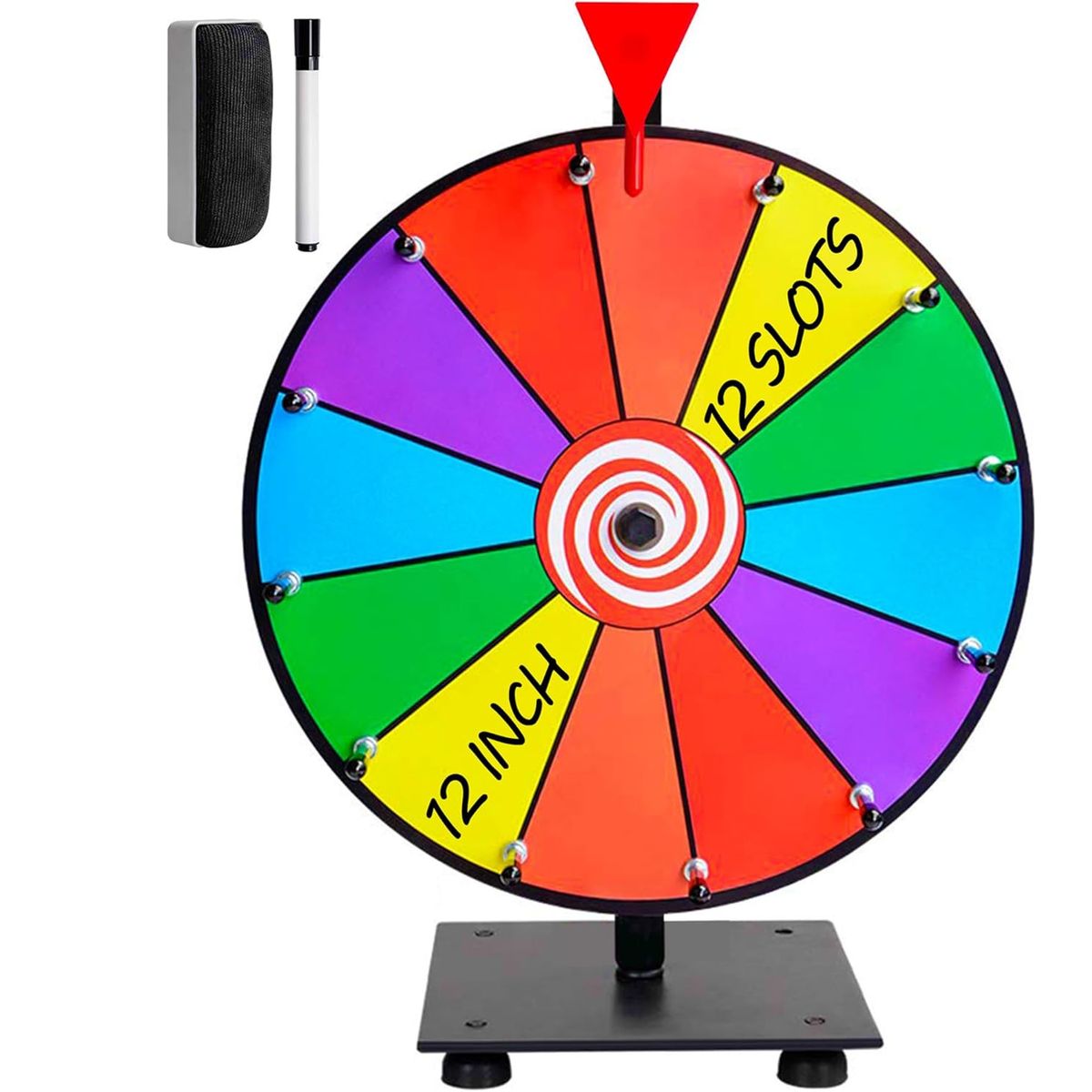KUANGYE - Ruleta De La Suerte Fortuna Giratoria Juegos Con Premios 12 Pulgadas